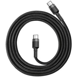 Cable Baseus Cafule PD Type-C to Type-C 3A 60W gray-lack 1.0m CATKLF-GG1