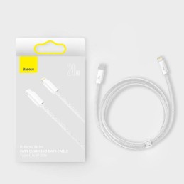 Cable Baseus Dynamic from Type-C to Lightning 20W 1.0m white CALD000002