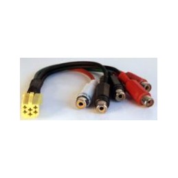 LAUNRC05, Jungtis auto. Mini ISO line out+ woofer (5 RCA)