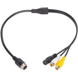 LACCA02, Signalinio laido perėjimas, 4P - 2 RCA+DC