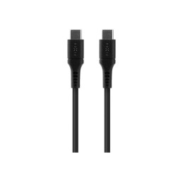 Fixed | Liquid Silicone Cable USB-C/USB-C, 2m, 60W | FIXDLS-CC2-BK