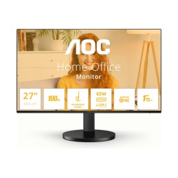 AOC Q27B3CF2 | 27 " | IPS | QHD | 16:9 | 100 Hz | 1 ms | 2560 x 1440 pixels | 350 cd/m² | HDMI ports quantity 1 | Black