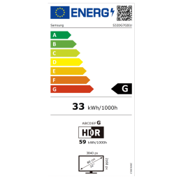 Samsung LS32DG702EUXDU | 32 " | IPS | 16:9 | 144 Hz | 1 ms | 350 cd/m² | HDMI ports quantity 2 | Black