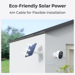 Reolink | Wireless Solar & Battery Powered Security Camera with Smart Detection | Argus Series B310 with Solar Panel | Bullet