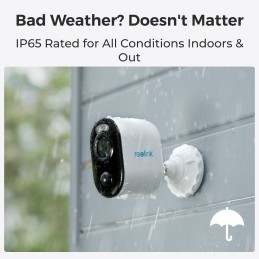 Reolink | Wireless Solar & Battery Powered Security Camera with Smart Detection | Argus Series B310 with Solar Panel | Bullet