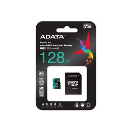 ADATA 128GB Micro SDXC UHS-I U3 V30S +Ad