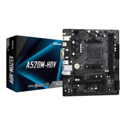 ASROCK A520M-HDV AM4 2xDDR4 mATX MB