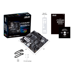 Asus | PRIME B550M-A | Processor family AMD | Processor socket AM4 | DDR4 | Memory slots 4