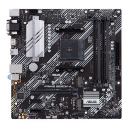 Asus | PRIME B550M-A | Processor family AMD | Processor socket AM4 | DDR4 | Memory slots 4