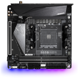 Gigabyte | B550I AORUS PRO AX 1.0 | Processor family AMD | Processor socket AM4 | DDR4 DIMM | Memory slots 2 | Chipset AMD B