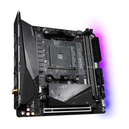 Gigabyte | B550I AORUS PRO AX 1.0 | Processor family AMD | Processor socket AM4 | DDR4 DIMM | Memory slots 2 | Chipset AMD B