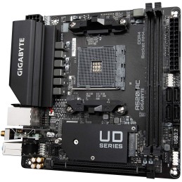 Gigabyte | A520I AC | Processor family AMD | Processor socket AM4 | DDR4 DIMM | Memory slots 2 | Number of SATA connectors 4