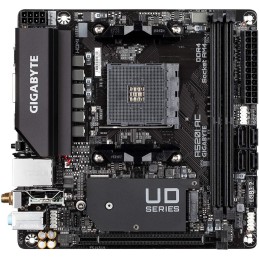 Gigabyte | A520I AC | Processor family AMD | Processor socket AM4 | DDR4 DIMM | Memory slots 2 | Number of SATA connectors 4