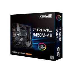 Asus | PRIME B450M-A II | Processor family AMD | Processor socket AM4 | DDR4 | Memory slots 4