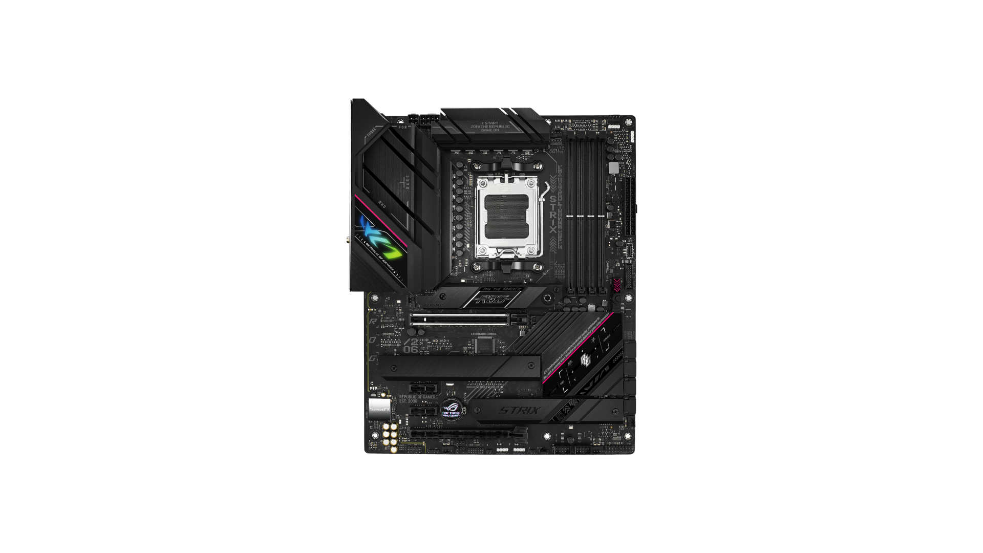 Asus | ROG STRIX B650E-F GAMING WIFI | Processor family AMD | Processor socket AM5 | DDR5 DIMM | Memory slots 4 Asus | ROG STRIX B650E-F GAMING WIFI | Processor family AMD | Processor socket AM5 | DDR5 DIMM | Memory slots 4