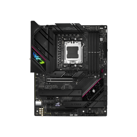 Asus | ROG STRIX B650E-F GAMING WIFI | Processor family AMD | Processor socket AM5 | DDR5 DIMM | Memory slots 4