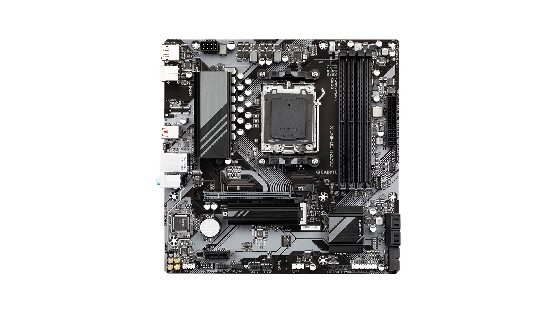 Gigabyte | A620M GAMING XG10 | Processor family AMD | Processor socket AM5 | DDR5 DIMM | Memory slots 4 Gigabyte | A620M GAMING XG10 | Processor family AMD | Processor socket AM5 | DDR5 DIMM | Memory slots 4