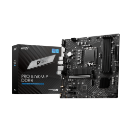 MSI | PRO B760M-P DDR4 | Processor family Intel | Processor socket  LGA1700 | DDR4 DIMM | Memory slots 4