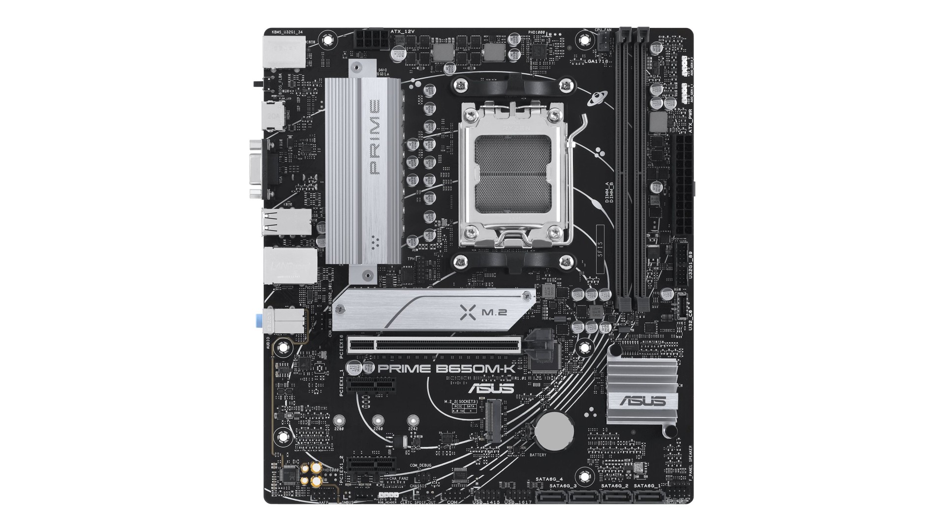 Asus | PRIME B650M-K | Processor family AMD | Processor socket AM5 | DDR5 | Supported hard disk drive interfaces SATA, M.2 Asus | PRIME B650M-K | Processor family AMD | Processor socket AM5 | DDR5 | Supported hard disk drive interfaces SATA, M.2