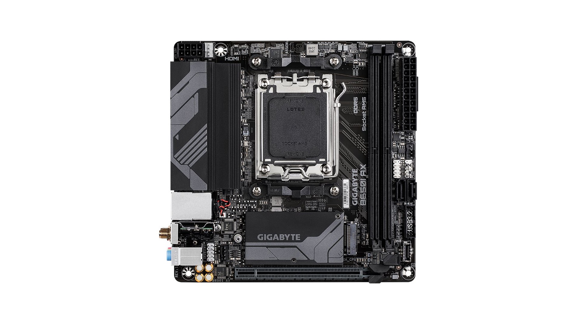 Gigabyte | B650I AX 1.0 | Processor family AMD | Processor socket AM5 | DDR5 DIMM Gigabyte | B650I AX 1.0 | Processor family AMD | Processor socket AM5 | DDR5 DIMM