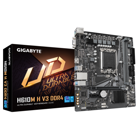Gigabyte | H610M H V3 DDR4 | Processor family Intel | Processor socket LGA1700 | DDR4 DIMM