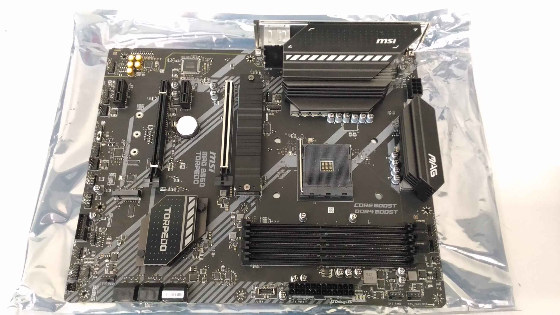 SALE OUT. | MSI MAG B550 TORPEDO | Processor family AMD | Processor socket AM4 | DDR4 | Memory slots 4 | Chipset AMD B550 SALE OUT. | MSI MAG B550 TORPEDO | Processor family AMD | Processor socket AM4 | DDR4 | Memory slots 4 | Chipset AMD B550