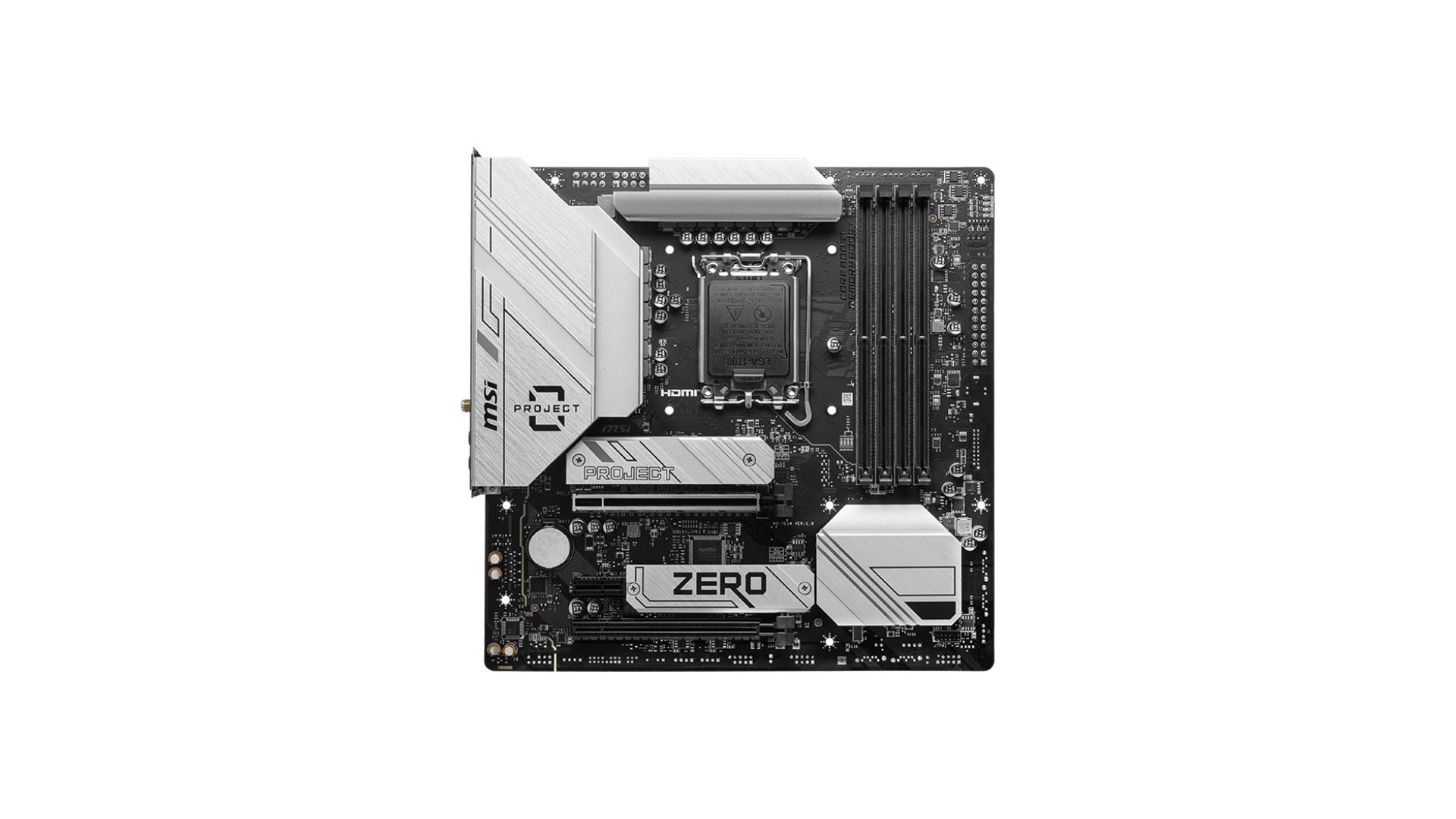 MSI B760M PROJECT ZERO | Processor family Intel | Processor socket LGA1700 | DDR5 MSI B760M PROJECT ZERO | Processor family Intel | Processor socket LGA1700 | DDR5