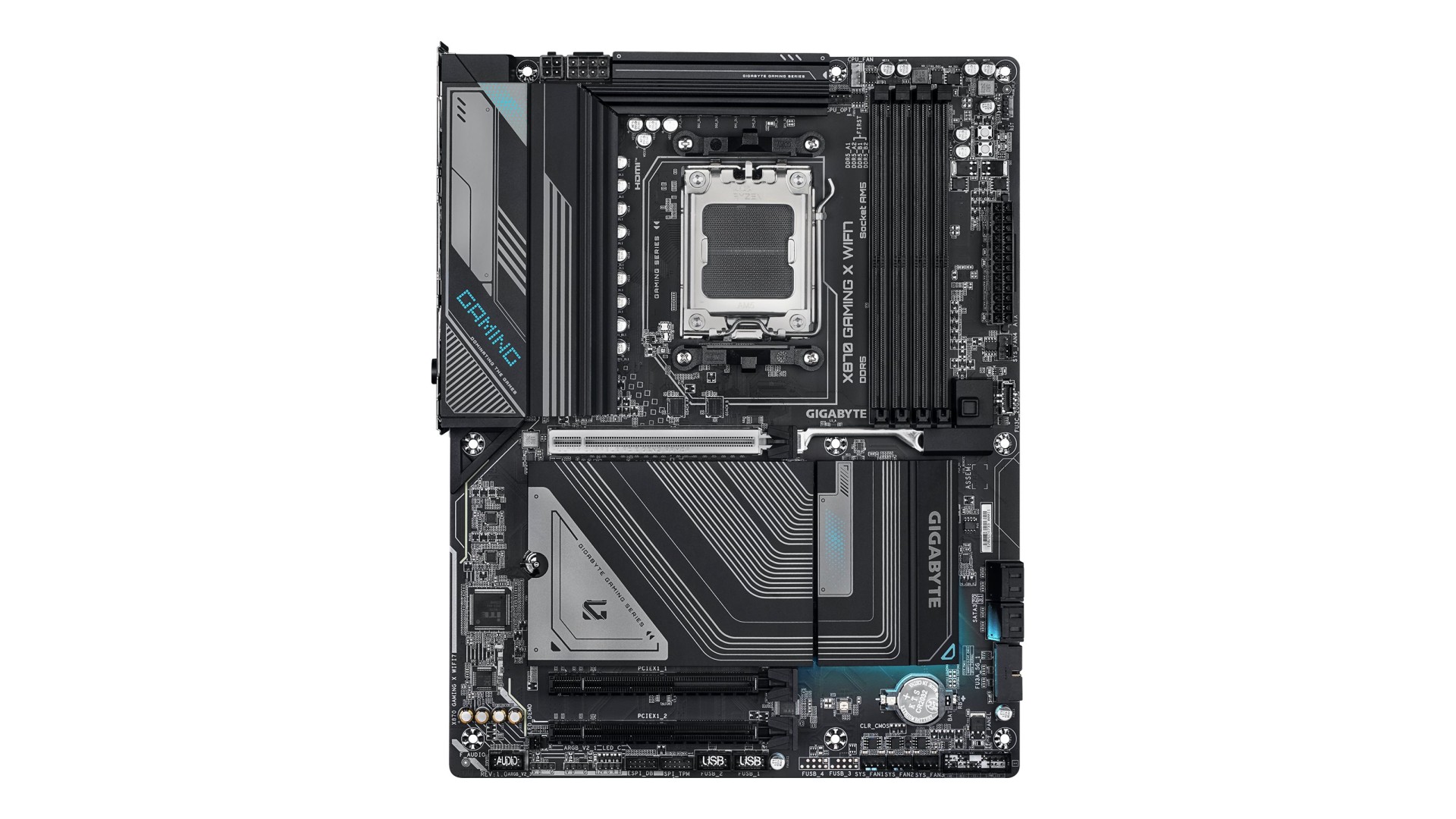 Gigabyte X870 GAMING X WIFI7 | Processor family AMD | Processor socket AM5 | DDR5 DIMM Gigabyte X870 GAMING X WIFI7 | Processor family AMD | Processor socket AM5 | DDR5 DIMM