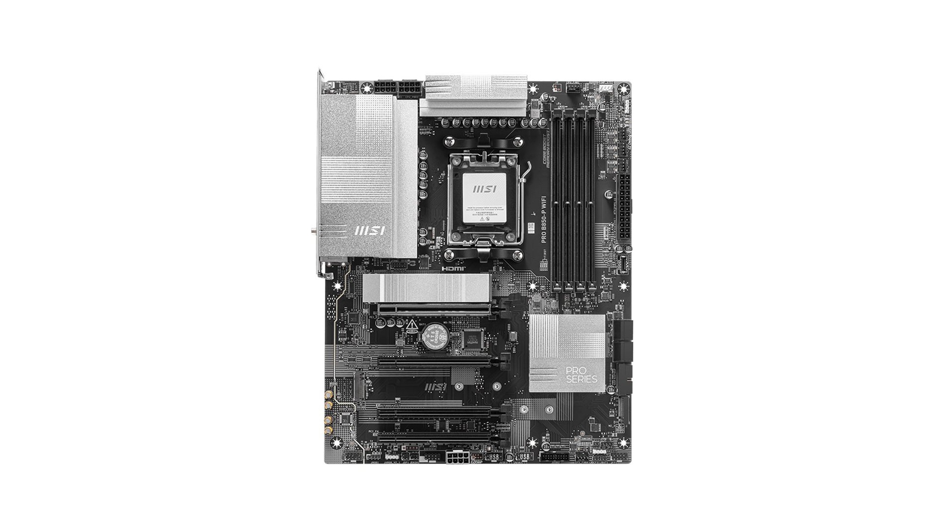MSI PRO B850-P WIFI | Processor family AMD | Processor socket AM5 | DDR5 | Supported hard disk drive interfaces SATA, M.2 MSI PRO B850-P WIFI | Processor family AMD | Processor socket AM5 | DDR5 | Supported hard disk drive interfaces SATA, M.2