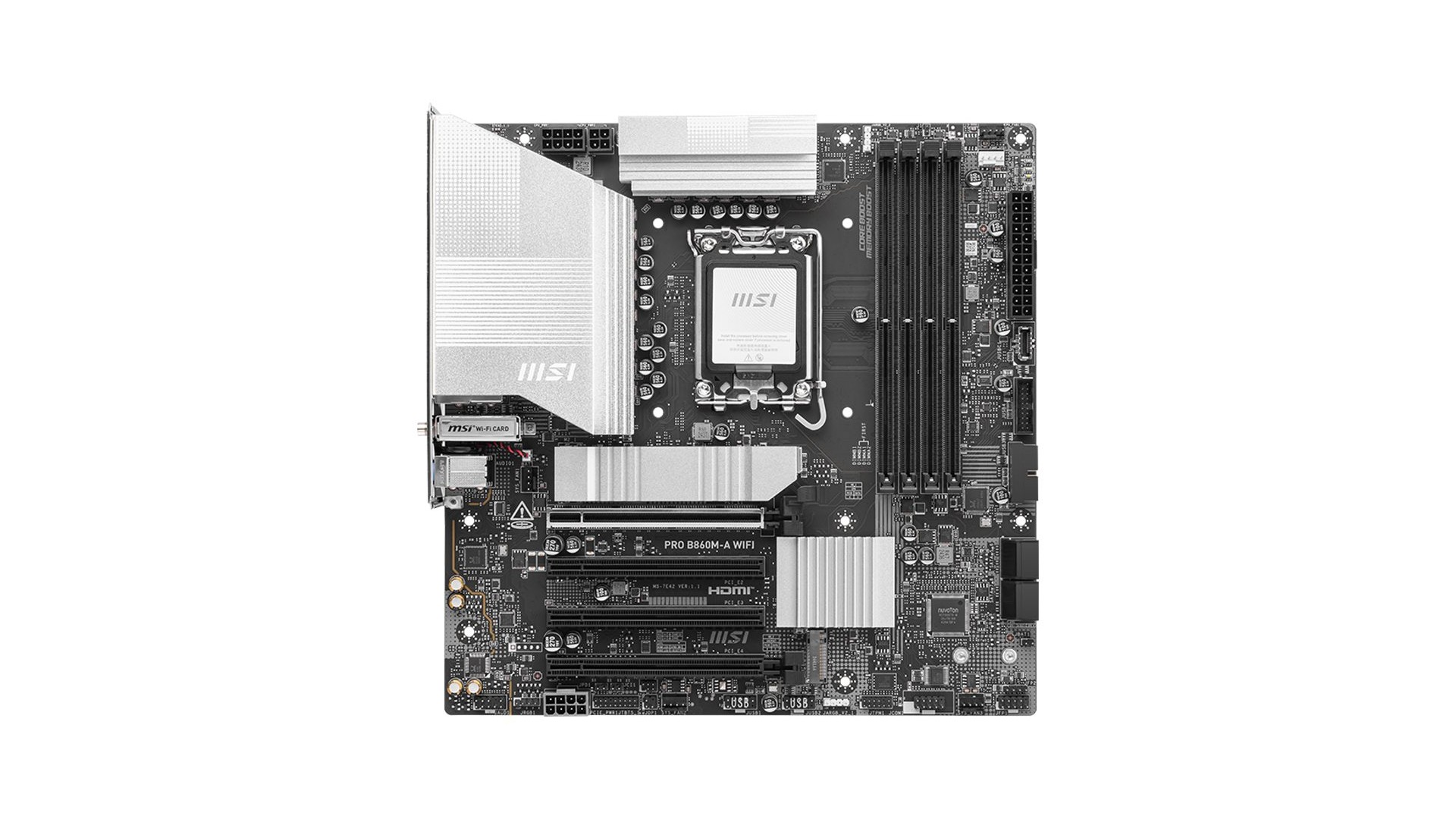 MSI PRO B860M-A WIFI | Processor family Intel | Processor socket LGA1851 | DDR5 MSI PRO B860M-A WIFI | Processor family Intel | Processor socket LGA1851 | DDR5