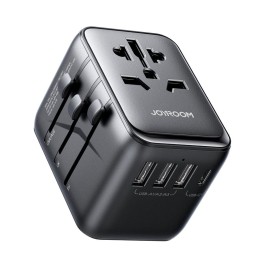 Universalus kelioninis įkroviklis Joyroom JR-TCW01 15W 3xUSB-A/USB-C juodas