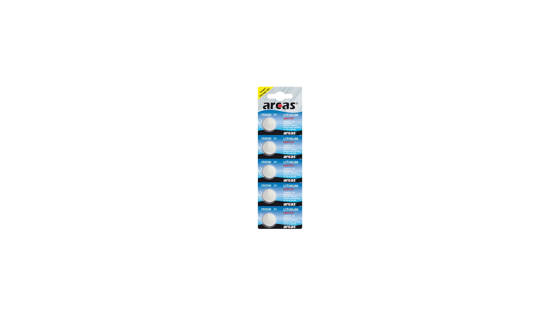 Arcas | CR2032 | Lithium | 5 pc(s) Arcas | CR2032 | Lithium | 5 pc(s)