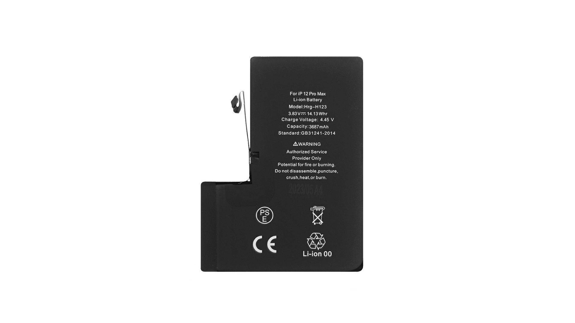 Akumuliatorius Apple iPhone 12 Pro Max 4400mAh (padidintos talpos) OEM Akumuliatorius Apple iPhone 12 Pro Max 4400mAh (padidintos talpos) OEM