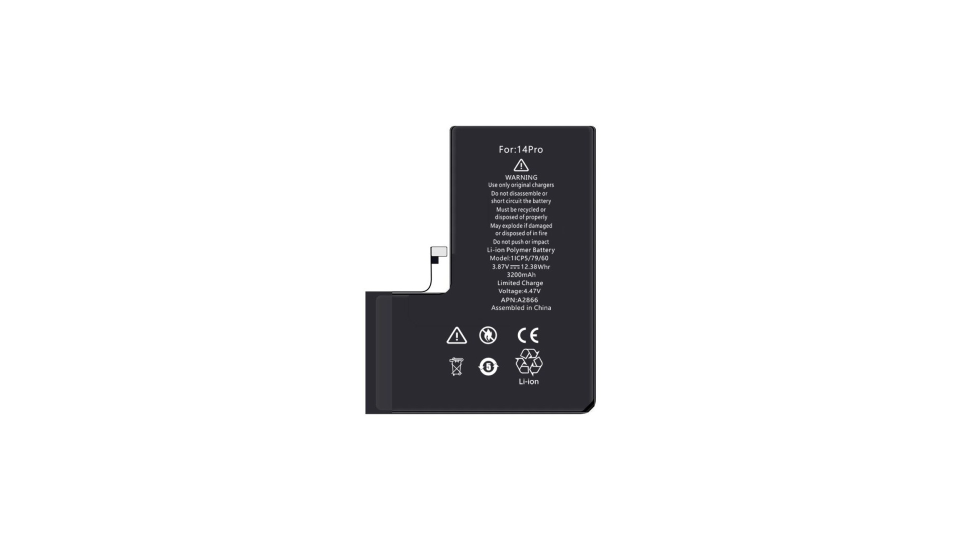 Akumuliatorius Apple iPhone 14 Pro 3200mAh (no Pop-up) OEM Akumuliatorius Apple iPhone 14 Pro 3200mAh (no Pop-up) OEM