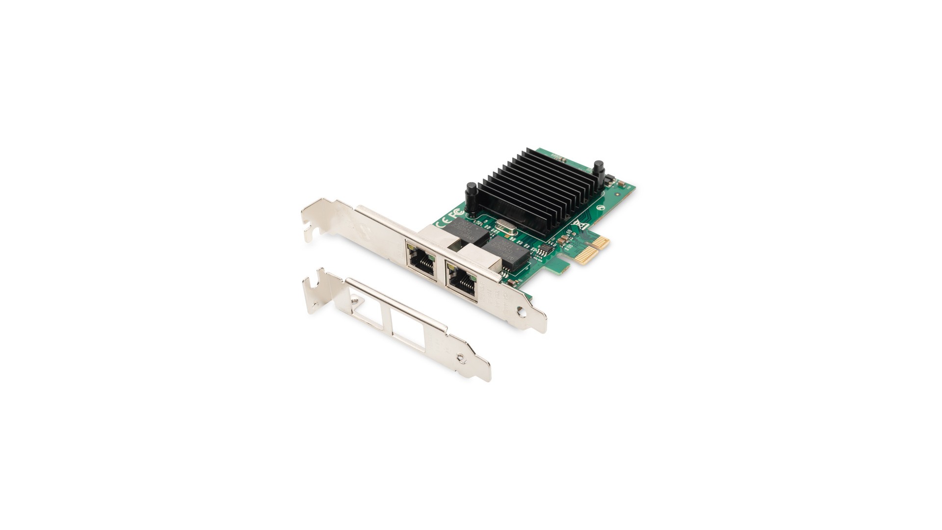 Digitus | Gigabit Ethernet PCI Express Card, 2-port 32-bit, low profile bracket, Intel chipset | DN-10132 Digitus | Gigabit Ethernet PCI Express Card, 2-port 32-bit, low profile bracket, Intel chipset | DN-10132
