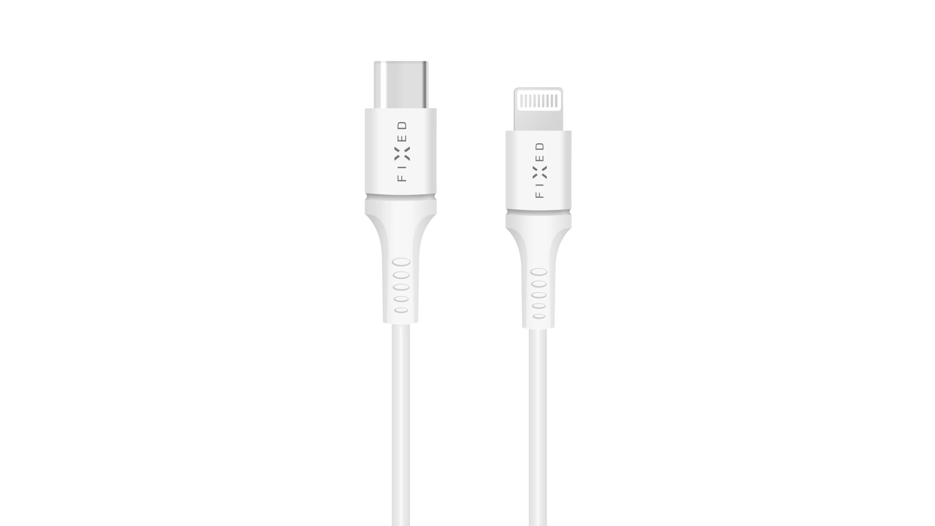 Fixed | Data And Charging Cable With USB/lightning Connectors and PD support | White Fixed | Data And Charging Cable With USB/lightning Connectors and PD support | White
