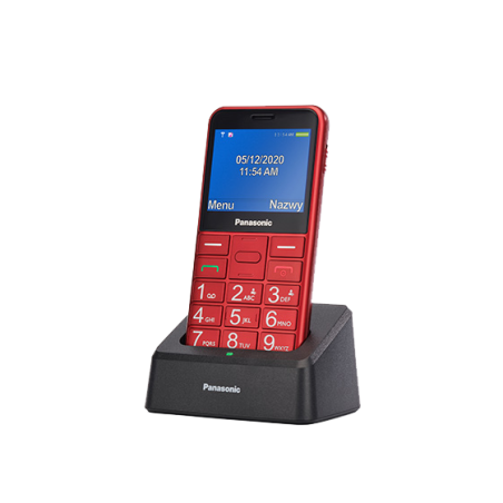 Panasonic | KX-TU155EXBN | Red | 2.4 " | TFT-LCD | microSD/microSDHC MB | Bluetooth | USB version micro USB | Built-in camera