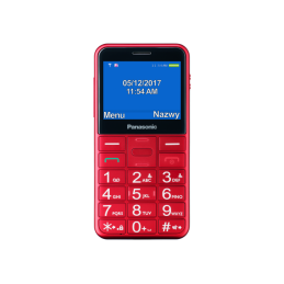 Panasonic | KX-TU155EXBN | Red | 2.4 " | TFT-LCD | microSD/microSDHC MB | Bluetooth | USB version micro USB | Built-in camera