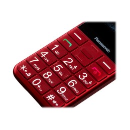 Panasonic | KX-TU155EXBN | Red | 2.4 " | TFT-LCD | microSD/microSDHC MB | Bluetooth | USB version micro USB | Built-in camera