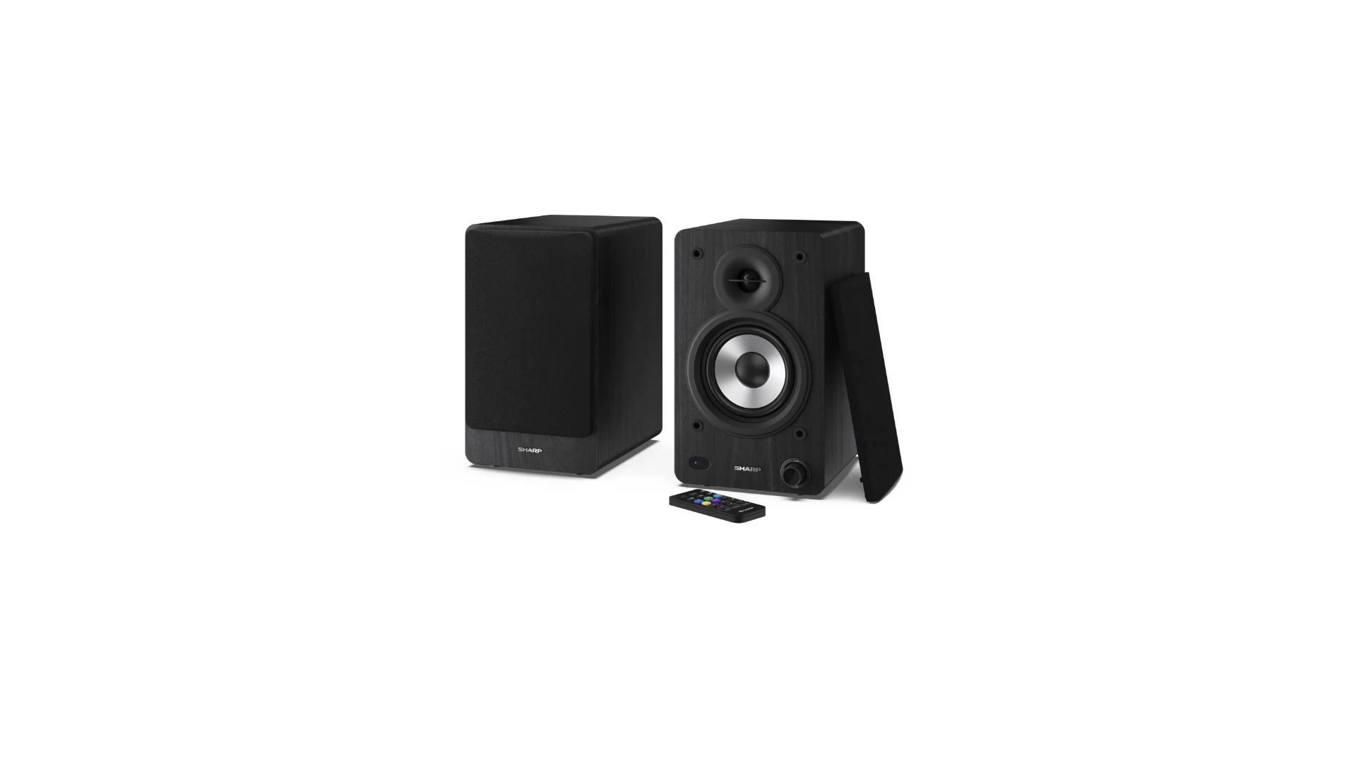 Sharp CP-SS30 Bookshelf Speakers, Black | Sharp | Speakers | CP-SS30(BK) Bookshelf | 60 W | Bluetooth | Black Sharp CP-SS30 Bookshelf Speakers, Black | Sharp | Speakers | CP-SS30(BK) Bookshelf | 60 W | Bluetooth | Black