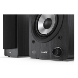 Sharp CP-SS30 Bookshelf Speakers, Black | Sharp | Speakers | CP-SS30(BK) Bookshelf | 60 W | Bluetooth | Black