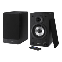 Sharp CP-SS30 Bookshelf Speakers, Black | Sharp | Speakers | CP-SS30(BK) Bookshelf | 60 W | Bluetooth | Black