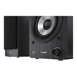Sharp CP-SS30 Bookshelf Speakers, Black | Sharp | Speakers | CP-SS30(BK) Bookshelf | 60 W | Bluetooth | Black