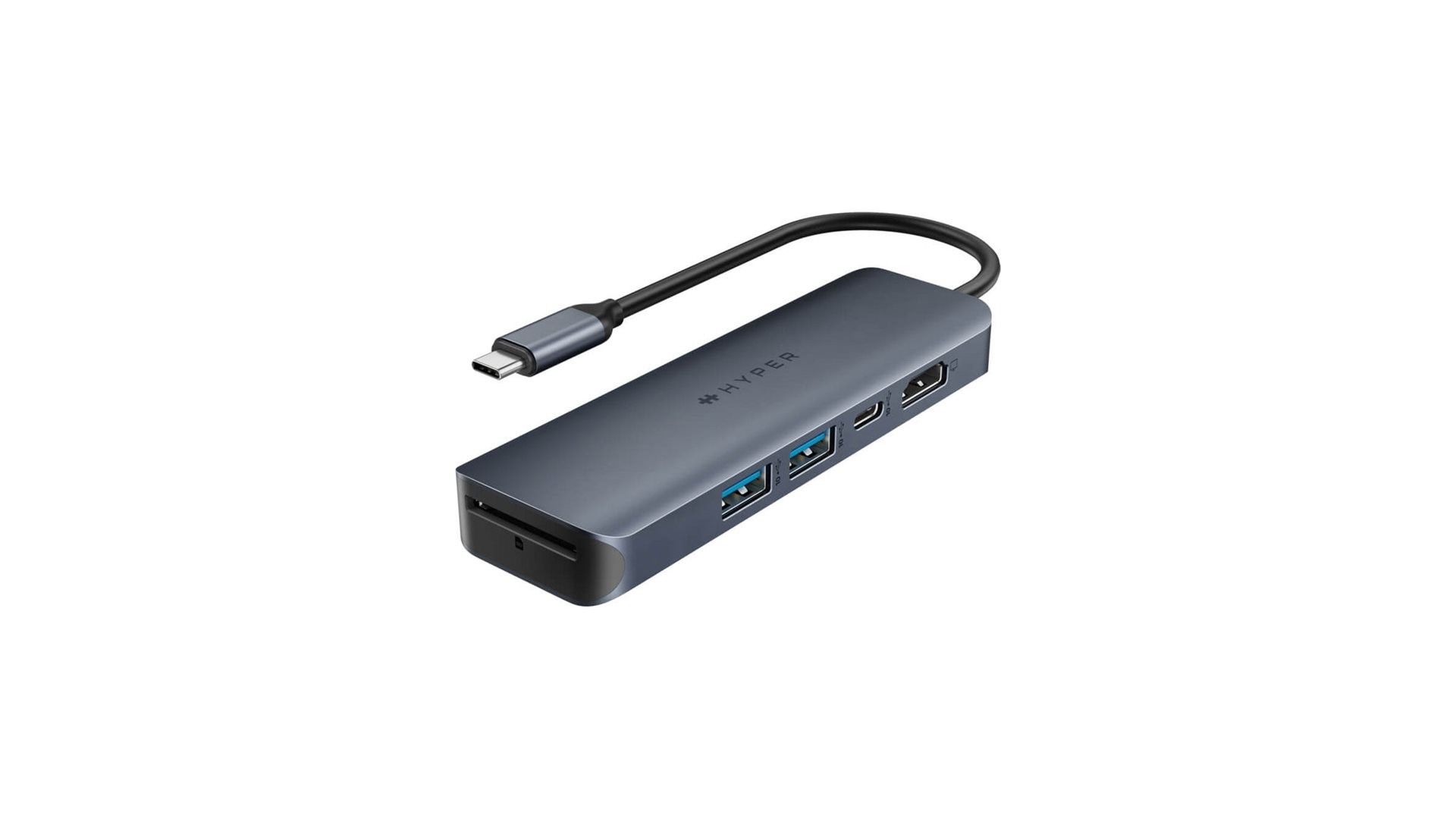 Hyper | HyperDrive EcoSmart Gen.2 Universal USB-C 6-in-1 Hub with 100 W PD Power Pass-thru Hyper | HyperDrive EcoSmart Gen.2 Universal USB-C 6-in-1 Hub with 100 W PD Power Pass-thru