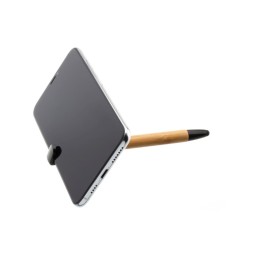 Fixed | Pen With Stylus and Stand | 3 in 1 | Pencil | Stylus for capacitive displays, Stand for phones and tablets | Bamboo