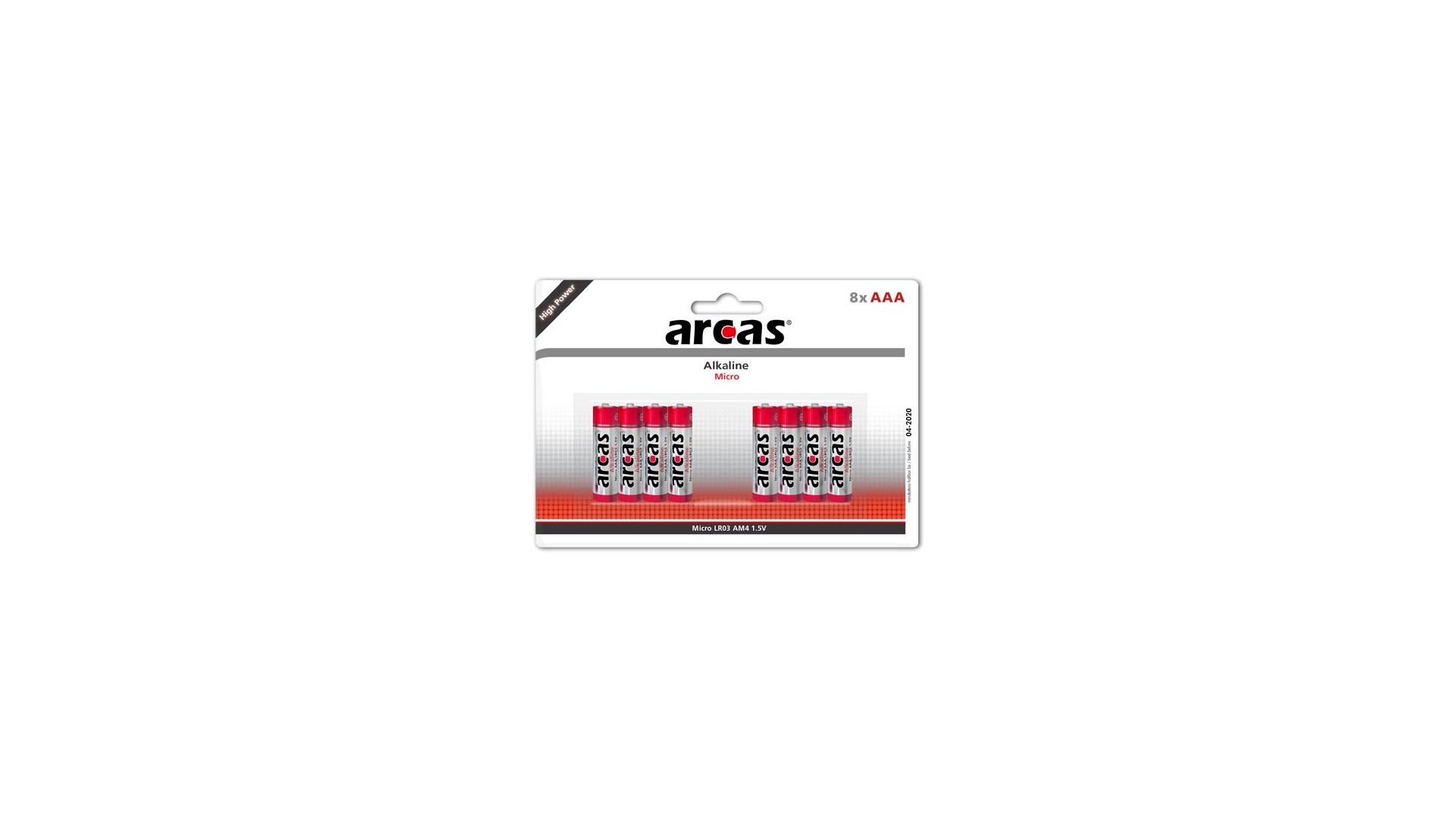 Arcas | AAA/LR03 | Alkaline | 8 pc(s) Arcas | AAA/LR03 | Alkaline | 8 pc(s)