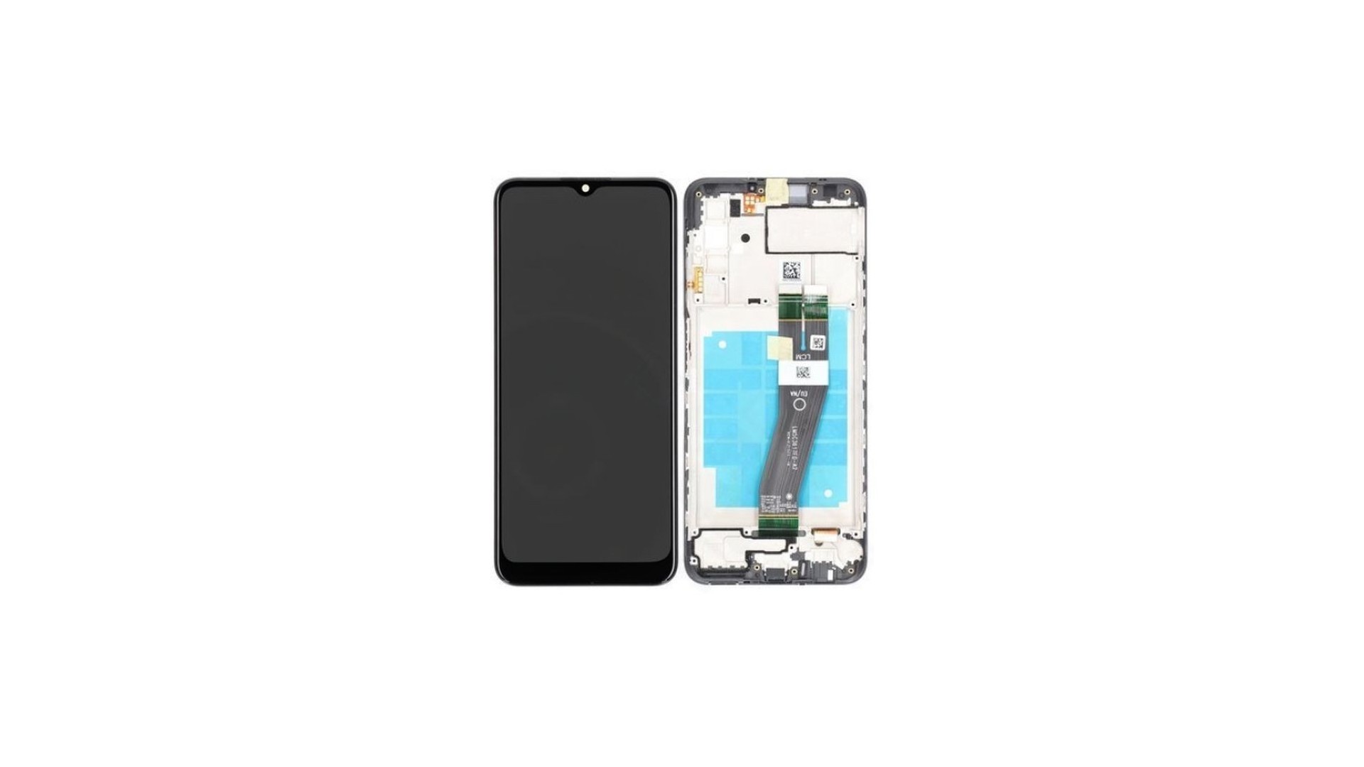 LCD screen Samsung A037G A03s 2021 (big size Europe vers.) with touch screen and frame black original (service pack) LCD screen Samsung A037G A03s 2021 (big size Europe vers.) with touch screen and frame black original (service pack)