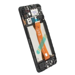 LCD screen Samsung A127 A12s 2021 with touch screen and frame Black original