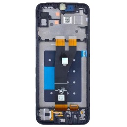 Ekranas tinkantis Samsung A146 A14 5G 2023 su lietimui jautriu stikliuku ir rėmeliu Black (service pack)
