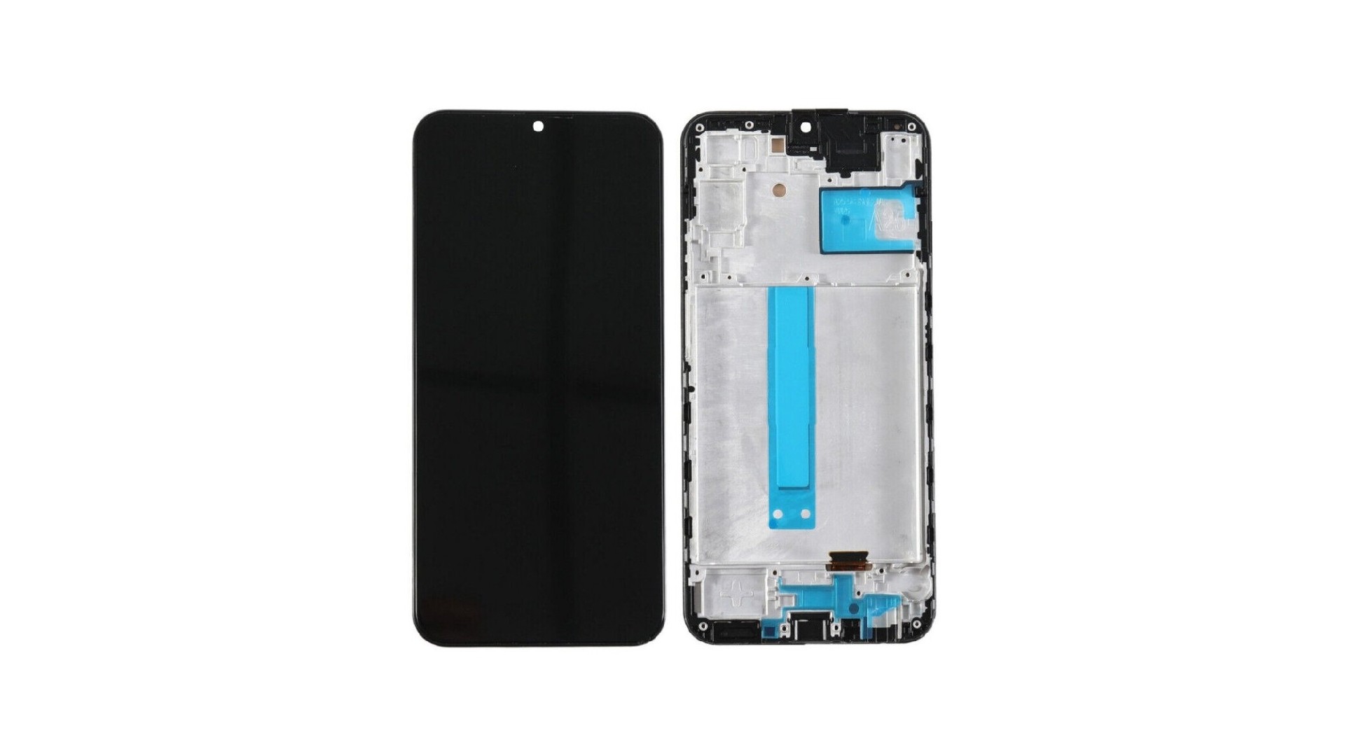 LCD screen Samsung A256 A25 5G with touch screen and frame Black OLED (real size) LCD screen Samsung A256 A25 5G with touch screen and frame Black OLED (real size)